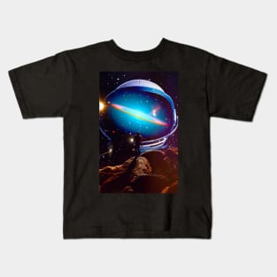 Stellar Encounter: Embracing the Cosmos Kids T-Shirt